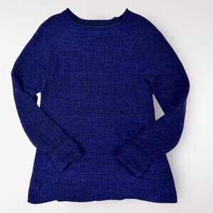 Style & Co Purple‎ Blue Sweater Small Women's Long Sleeve Holiday Soft Cuffed